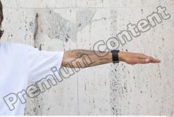 Arm Man White Tattoo Casual T shirt Average